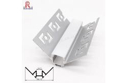 China Angle Aluminium LED Strip Light Profile 0.8mm Thickness Sandblasting Finish supplier