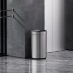 40L Anti Fingerprint Brushed Stainless Steel Garbage Can Sustainable Household Trash Bin with Open Top and Big Capacity for sale