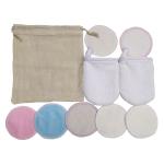 Round Reusable Cotton Makeup Pads , Lightweight Organic Cotton Makeup Pads for sale