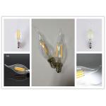 Indoor Lighting Led Filament Lamp With Tail Glass Body Material Ac220 - 240v
