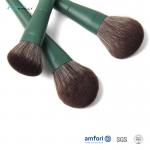 12pcs Green Wood Handle Pretty Makeup Brush Sets for sale