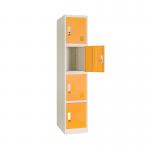 School Office Hospital Storage Metal Lockers Four Doors Plastic Handles for sale