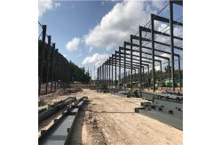 China Large Span Steel Structure Warehouse , Prefabricated Warehouse Building Steel Structure supplier