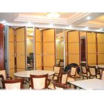 MDF + Aluminum Acoustic Sliding Partition Wall , Movable Partition Wall Boards for sale