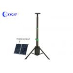 Manual Lifting Portable Power Bank Tripod Foldable Telescopic Mast With Battery