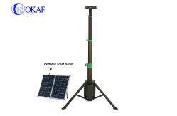 China Manual Lifting Portable Power Bank Tripod Foldable Telescopic Mast With Battery supplier