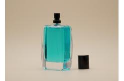 China Rectangle Cosmetic Spray Bottle With Matte Black Crimp Perfume Sprayer supplier