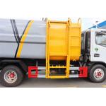 4x2 Drive 6CBM Dongfeng Waste Compactor Truck With Back Mounted Bucket