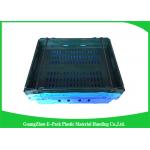 Customzized Mesh Plastic Food Crates with Ergonomic handles or handgrips