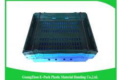 China Customzized Mesh Plastic Food Crates with Ergonomic handles or handgrips supplier