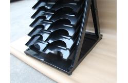 China 575mm Length 700mm Width Tile Sample Display Rack , Ceramic Tile Display Racks Black supplier