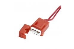 China BX2017 Inline Red Fuse Holder Ceramic Body for blade fuse supplier