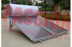 China 150L Solar Panel Hot Water Heater , Solar Assisted Water Heater Blue Titanium supplier
