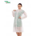 50gsm Polypropylene Nonwoven Lab Coat With Elastic Cuffs