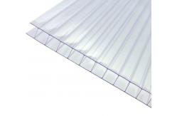 China Clear Twin Wall Polycarbonate Roofing Sheet With Modern Design 4mm-20mm Thickness supplier