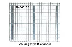 China High Visible Teardrop Pallet Rack Wire Decking 3 Channels Pallet Racking Accessories supplier