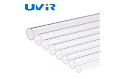 China Clear Quartz Glass Pipe 5000 Hours For Twin Tube Infrared Heating Lamp supplier