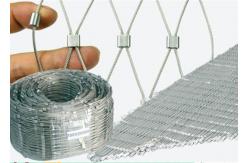 China Architectural Fence X Tend Wire Rope Mesh , Flexible Stainless Steel Cable Mesh supplier