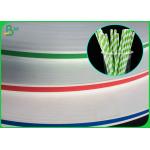 120GSM 13.7MM 1600 Meters Bobbins Raw Material For Preprinted Paper Straws for sale