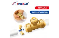 China CW617N Lead Free Pex Push Fittings Push To Connect Brass Pex Pipe Union supplier