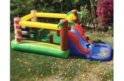 China 3 In 1 Kids Inflatable Water Slide Combo Bounce House For Resorts supplier