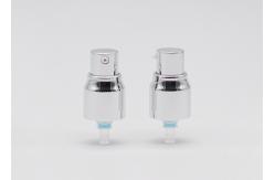 China Treatment Lotion Pump For Bottles Shiny Silver 22mm Cosmetic Foam Pump supplier