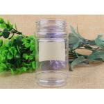 Transparent PET Plastic Cosmetic Jar Container with Aluminum / Plasitc Cap