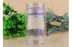 China Transparent PET Plastic Cosmetic Jar Container with Aluminum / Plasitc Cap supplier