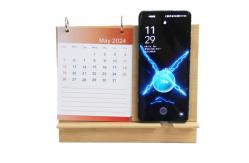 China 2024 Wood Wireless Charging Calendar New Style Creativity Custom Logo supplier