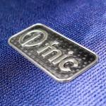 Customized Clothing 3D Silver Black Tpu Heat Metal Transfer Logo for Garment for sale