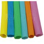 Automatic Telescopic 20mm Circular Braided Mesh Tube / Colored Round Snake Skin Mesh Protection Tube for sale