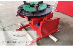 China 300kg Small Welding Turn Table With Chuck , Rotary And Tiltling Welding Positioner supplier