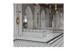 China Custom Modern Marble Pattern Flower Waterjet Medallion Floor Tiles Polished supplier