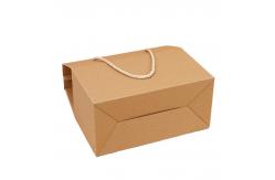 China Custom Packaging Recycled Kraft Paper Box With Rope Handle Environmental and Packing Items supplier