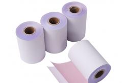 China Pre Printed  POS 50gsm Customized 60um Thermal Receipt Paper Rolls supplier