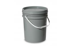 China Customized Logo Paint Container Stacking Empty Plastic Barrel with Tamper Evident Lid supplier