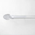 28MM Matte Stereoscopic Crystal Curtain Finial With Curtain Rod Set for sale
