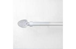 China 28MM Matte Stereoscopic Crystal Curtain Finial With Curtain Rod Set supplier
