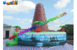 China Customized Inflatable Climbing Wall , inflatable rock wall With Jungle supplier