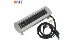 China Conference Hidden Rotating Multi Power Socket  Flip Up 10 - 13 Amp supplier