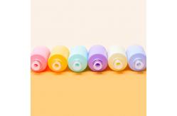 China 150g Pink Blue Oil Dropper Glass Bottle Cylinder Round Shape supplier