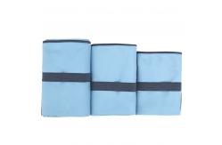 China Private Label Anti Sand Lightweight Microfiber Beach Towel With Logo Custom Print supplier