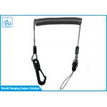 Fishing Coiled Lanyard Inside Safety Rope Steel Wire For Rod 1.5m for sale