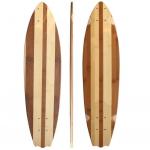 YOBANG Bamboo Rock & Branch Series Shiplap Surfboard Serving and Cutting Board for sale