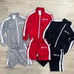 Custom Embroidery Logo Jacket Shorts Sweat Suit Nylon Clothing Outfits Shorts Pants Men's Tracksuit Nylon Jogging Tracksuit for sale