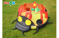 China Waterproof Inflatable Bounce House Children Bouncer Cartoon Ladybug Jumping Bed Slide supplier