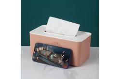 China Rectangular Nordic Pattern Paper Towel Box Dining Room Desktop Tissue Box supplier