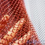 0.8mm To 3mm Wire Diameter Metal Mesh Curtains With Sprial Technology