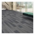Long Commercial Modular Carpet Grey Tiles For Your Office 25x100cm for sale