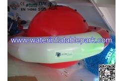 China 0.9mm PVC Tarpaulin Inflatable Peg-top / Red White Inflatable Saturn Rocker supplier